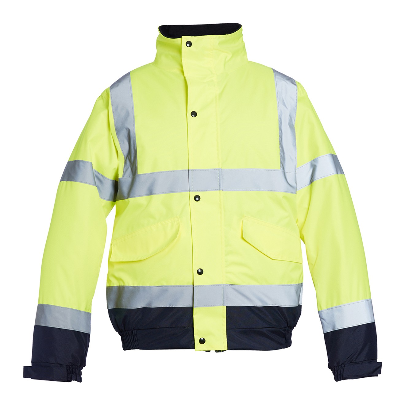 Hi-vis two tone bomber jacket 6xl yellow & navy