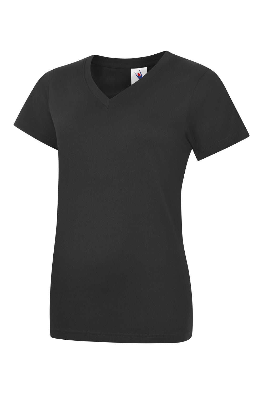 Uc319 - black - lr - ladies classic v-neck t-shirt