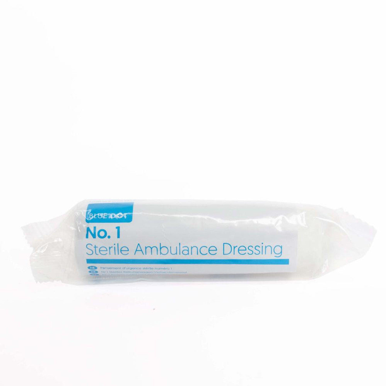 Blue dot no1 flow wrapped sterile ambulance dressing 120mm x 100mm (each)