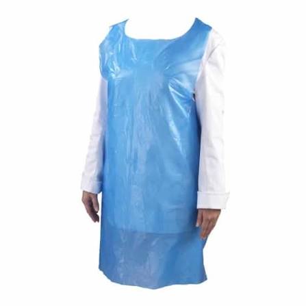 Pe apron blue flat pack 84x138 disp 100u - 5x50