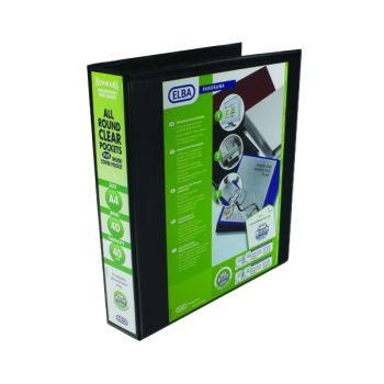 Elba panorama 25mm 2 d-ring presentation binder a4 blue (6 pack) 400008412
